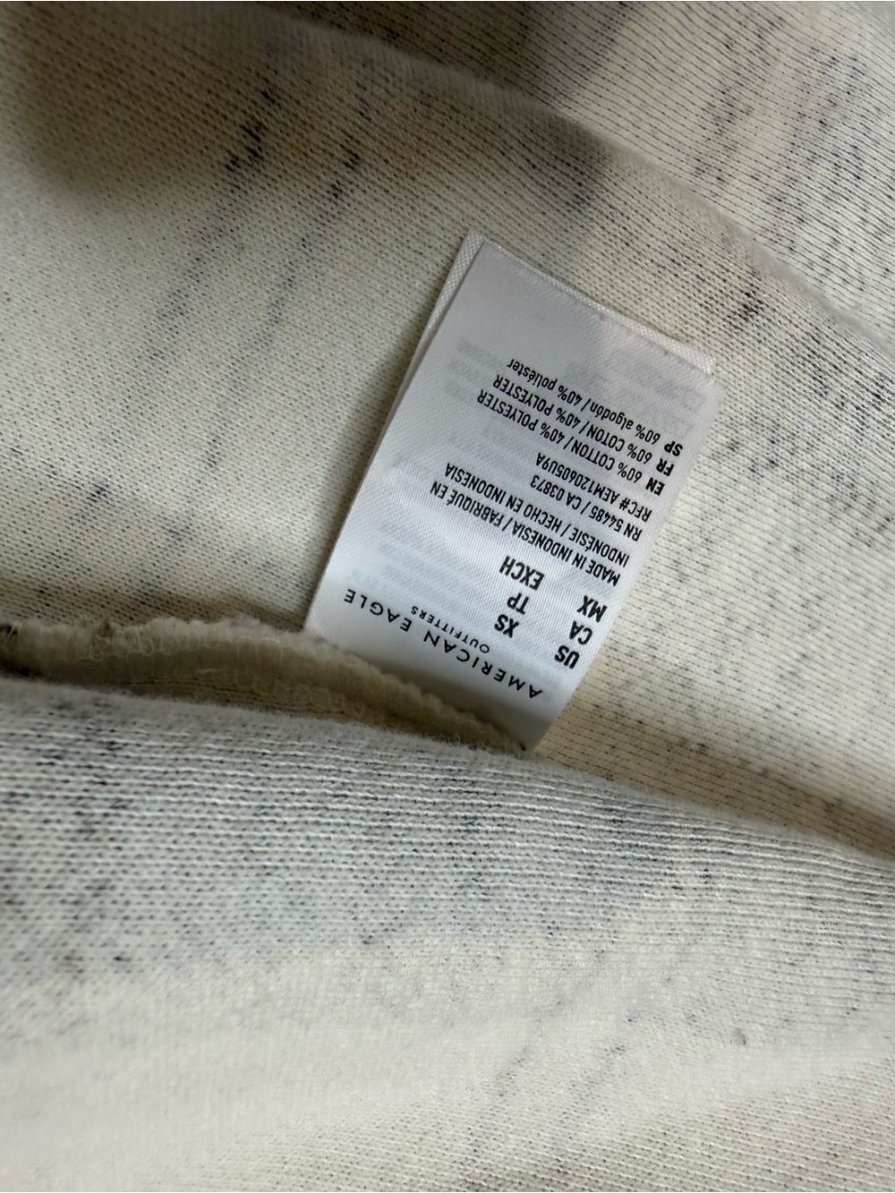 American Eagle Plaid Button Front Shacket XS | Gray & Ivory | Like New - Picture 7 of 9